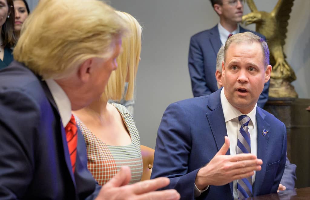 President Trump Calls Astronauts During First All-Woman Spacewalk (NHQ201910180018)