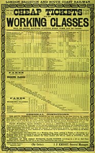 Cheap tickets for the working classes