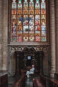 man sitting on chair