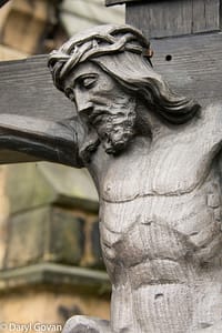 Jesus Christ statue background