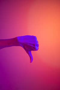 silhouette of persons hand