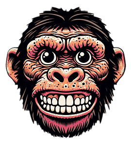 ape image from Bite & Smile by Robert Sudha Hamilton