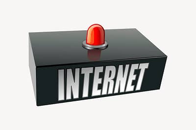 Internet box clipart, illustration vector