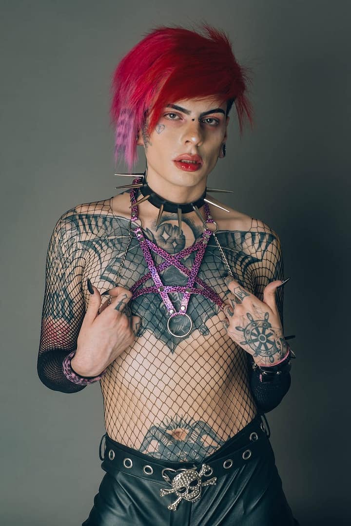 portrait of a tattooed man